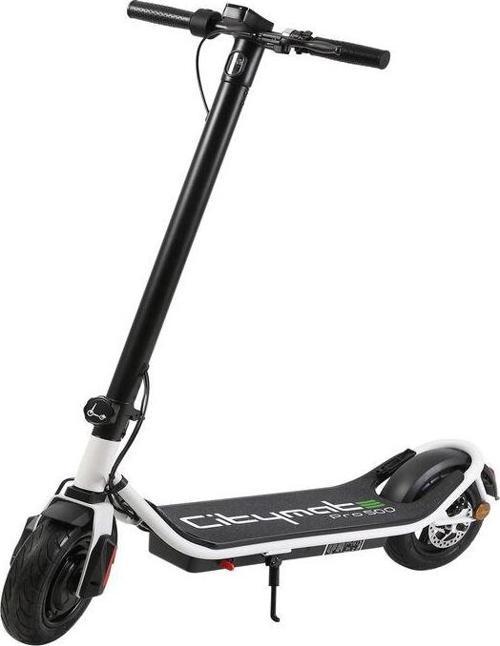 Pro 500 Watt Elektrikli Scooter 10 inch Şişme Teker E-Scooter Bluetooth Beyaz PRO500