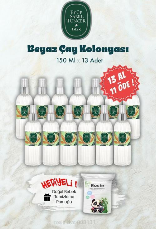 150 ML 13 AL 11 ÖDE Beyaz Çay Kolonyası ve ROSIE Hediye
