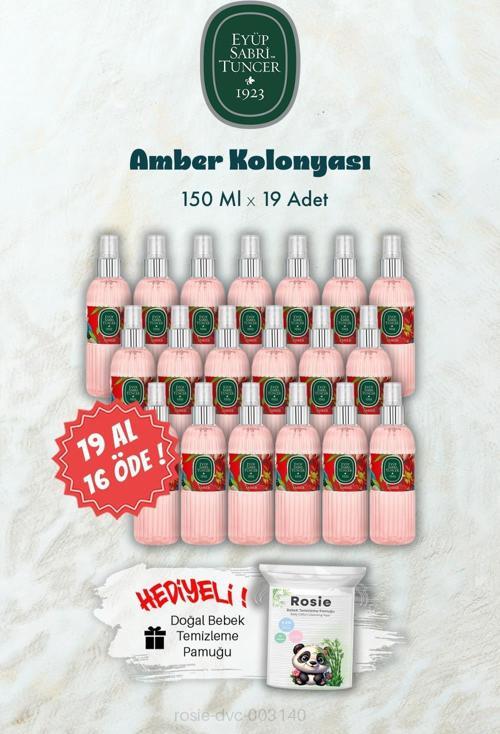 19 AL 16 ÖDE 150 ML Amber Kolonyası ve ROSIE Hediye
