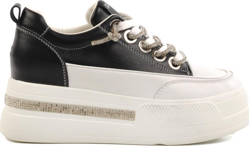 Siyah Yüksek Taban Kadın Sneaker 25Y492 Z