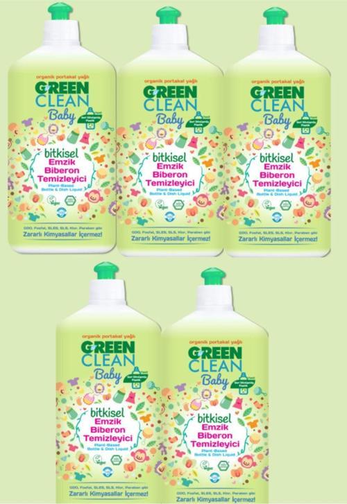Baby Organik Portakal Yağlı Bitkisel Emzik Biberon Temizleyici (500 Ml) - 5'li