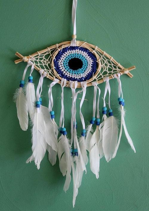 Rüya Kapanı Düş Kapanı Dream Catcher Göz Tasarımı Roshıta-56