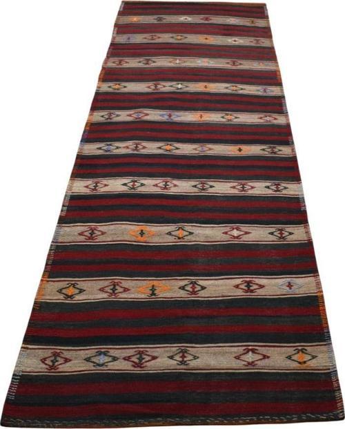 El Dokuması Başyapıt Yekpare Malatya Yolluk Yün Kilim 5607