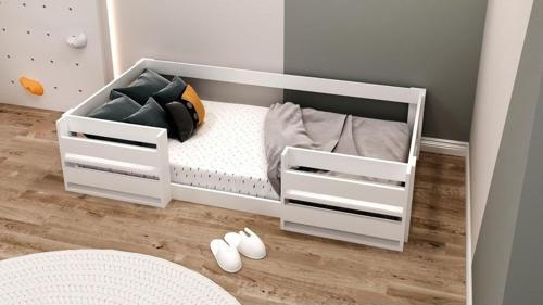 Vega Montessori Mdf Kitaplıklı Karyola Beyaz 90X190 Yatak Uyumlu M 2006