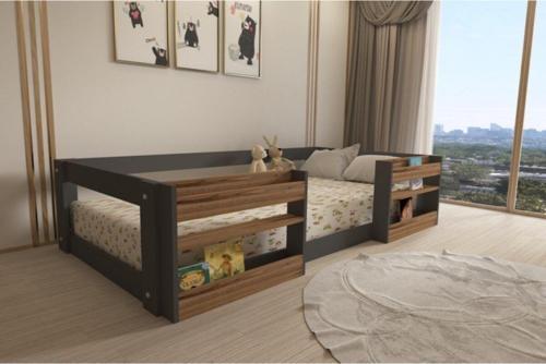 Montessori 90X190 Yatak Uyumlu Karyola M6-43