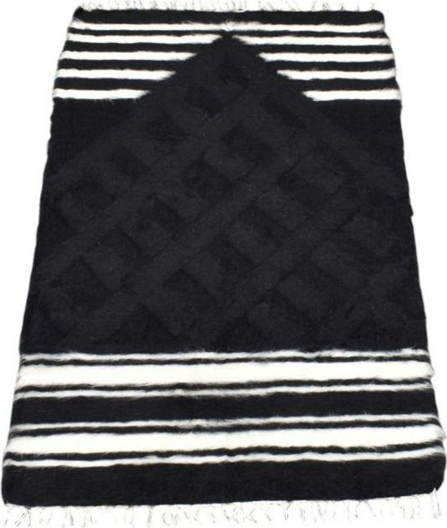 Yeni El Dokuma Namazlık Seccade Tiftik Yün Siirt Battaniyesi Kilim 5772