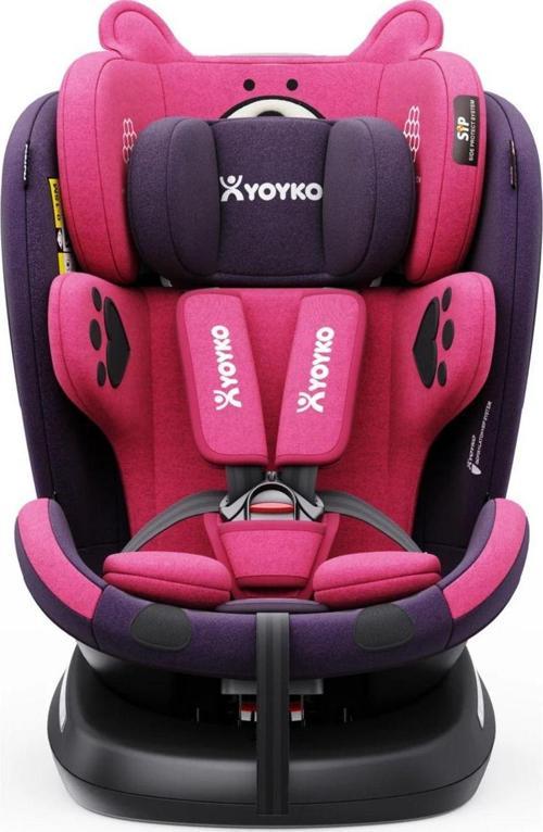 Markgross Yeni Bear 360 ° Dönebilir Yatabilir i-Size 0-36 Kg OtoKoltuğu ISOFIX/SIP/LATCH Pembe