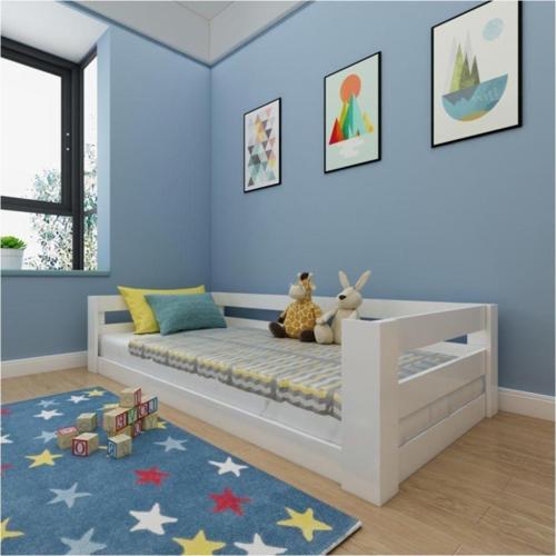 Herseycik Ninnimo Beyaz Yüzde Yüz Mdf 90X190 Yatak Uyumlu Montessori Karyola