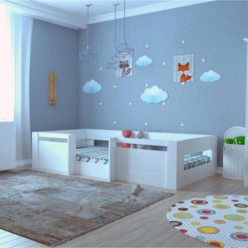 Vega Montessori Mdf Karyola Beyaz 90X190 Yatak Uyumlu M 2011