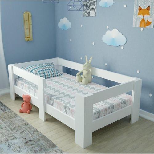 Beyaz Mdf 70X130 Yatak Uyumlu Montessori Karyola