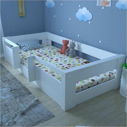 Herseycik Ninnimo Bebek Odası Yatağı Beyaz 90X190 Yatak Uyumlu Mdf Karyola
