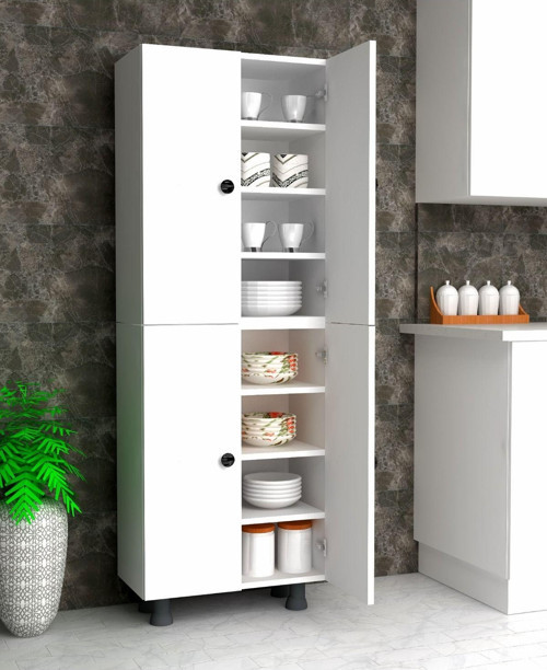 Ural 8 Raflı Çok Amaçlı Mutfak Banyo Ayakkabılık Dolabı 70 Cm