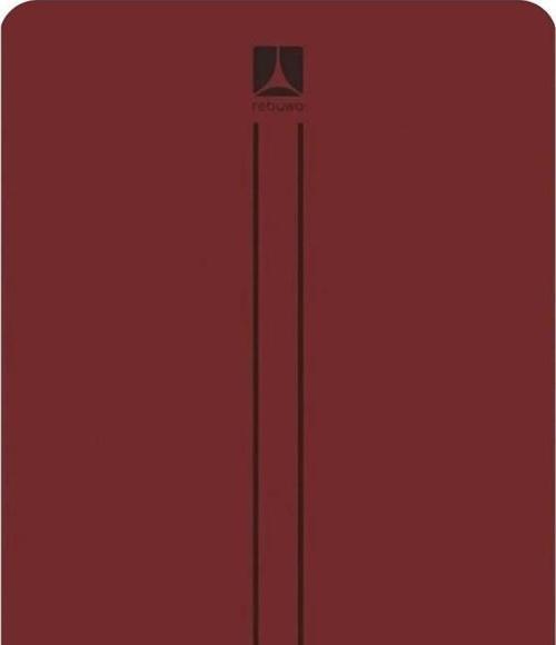 Çift Çizgi Tasarımlı 5mm Kauçuk Yoga Mat Pilates Mat Bordo