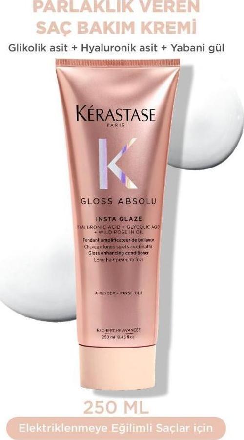 Gloss Absolu Elektriklenmeye Eğilimli Saçlar Için Parlaklık Veren Saç Bakım Kremi 250 ML