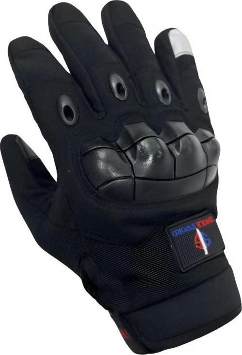 Tam Parmak Dokunmatik Özellikli Destekli Taktik Motorcu Eldiveni