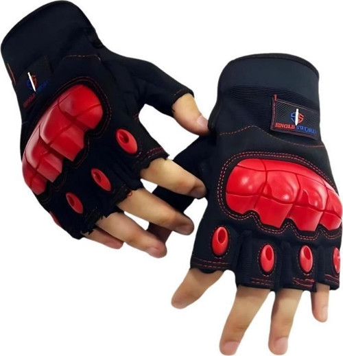 Yarım Parmak Destekli Motorcu&Bisiklet Eldiveni