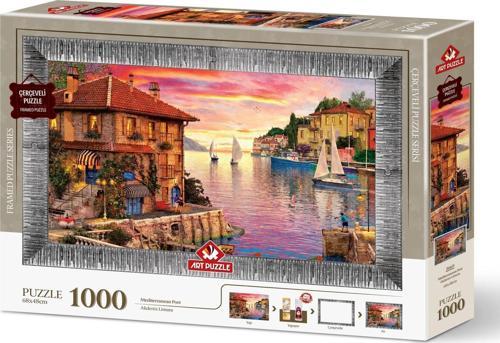Akdeniz Limanı  1000 Parça Çerçeveli Puzzle