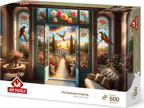 Bahara Açılan Kapı 500 Parça Puzzle