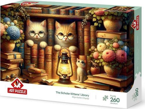 Bilge Kediler Kitaplığı 260 Parça Puzzle