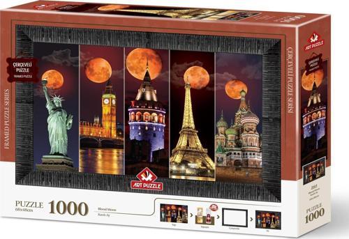 Kanlı Ay 1000 Parça Çerçeveli Puzzle