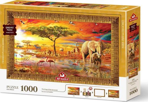 Savana'Nın Kralları 1000 Parça Çerçeveli Puzzle