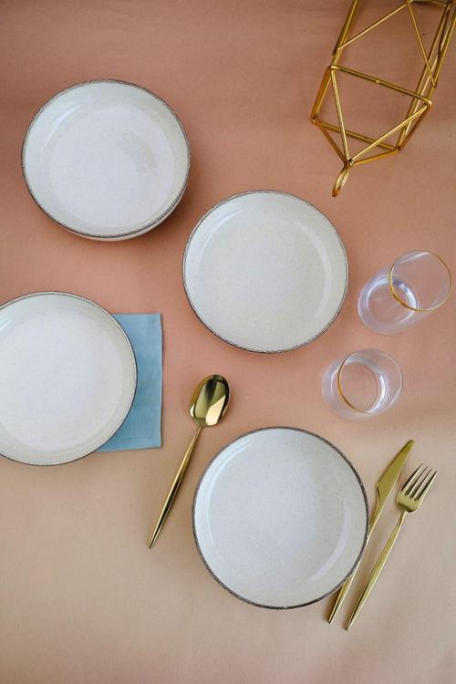 Moderna Çukur Tabak Tarçın 20cm 4 lü