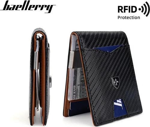 Minimalist RFID Koruma Çift Kat Deri Çoklu Kart Cüzdan Erkek Kartlık