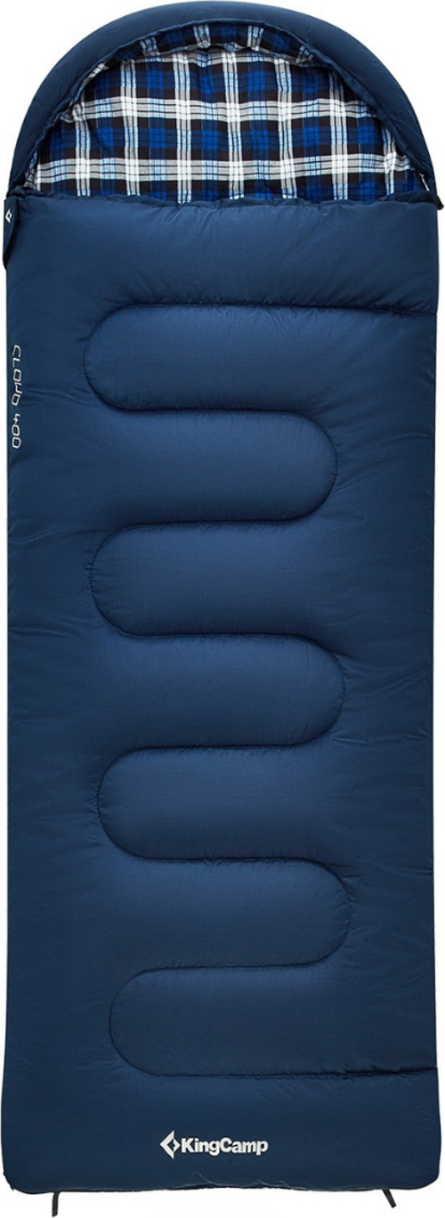 KingCamp Cloud 400 Ultra -15°C Geniş Uyku Tulumu Navy Sağ F.