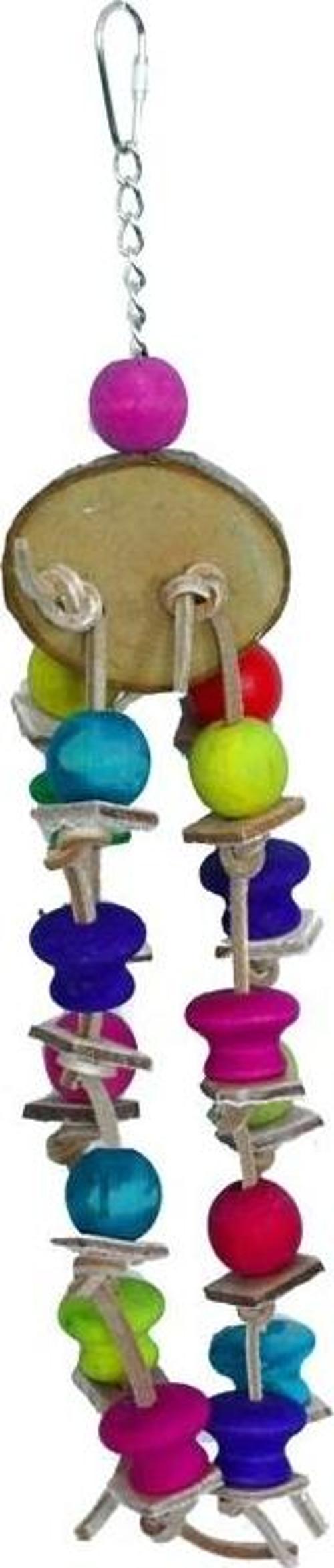 Doğal Ahşap Kuş Oyuncağı 35 cm