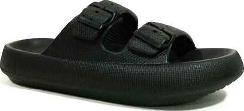 Siyah Tokalı Anatomik Comfort Terlik