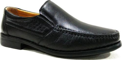 Siyah Bağcıksız Hakiki Deri Comfort Erkek Ayakkabı