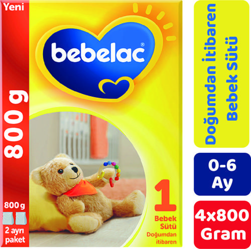 1 Bebek Sütü 800 gr 4'lü Paket