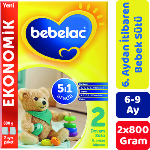 2 Devam Sütü 800 gr 2'li Paket