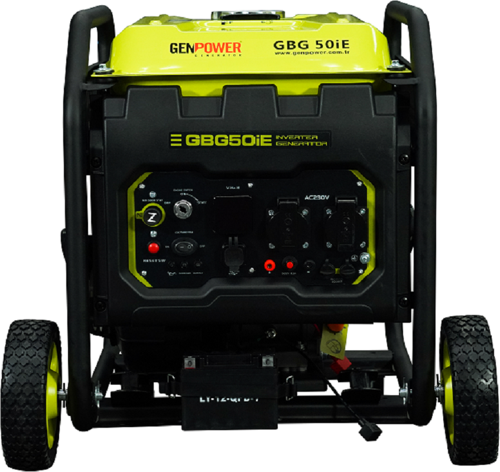 Marka GBG 50 İE Model 5 Kva Benzinli, Marşlı, Tekerlekli, Monofaze ( 230 Volt) İnverter Jeneratör