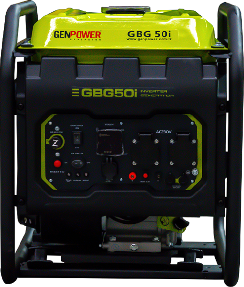 Marka GBG 50i Model 5 Kva, Benzinli, İpli Açık Tip, Dijital İnverter Monofaze ( 220 Volt) Portatif Jeneratör