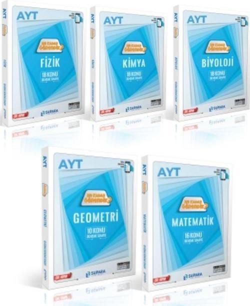 Supara 2025 Ne Kadar Öğrendik Fizik Kimya Biyoloji Geometri Matematik Konu Denemeleri 5 Kitap Set