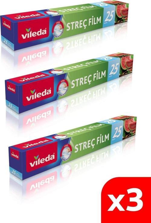 Streç Film 25 Mt 3'lü Paket