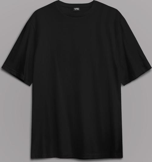 Siyah Oversize Basic T-shirt Unisex Tişört