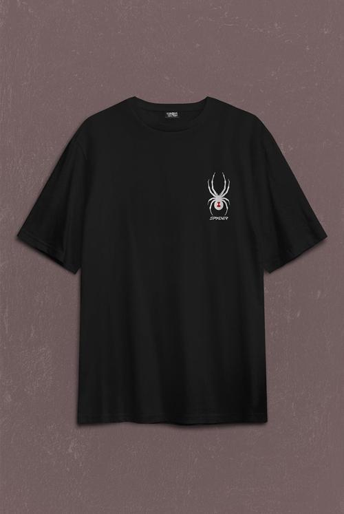 Can-Am Spyder Bombardıier Roadster Örümcek Sırt Ön Baskılı Oversize Tişört Unisex T-Shirt OVR12S1180