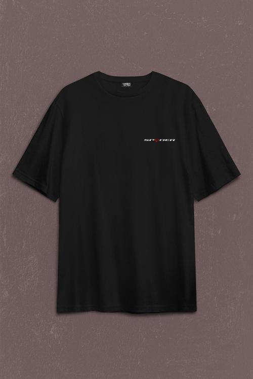 Can-Am Spyder Bombardıier Roadster Örümcek Sırt Ön Baskılı Oversize Tişört Unisex T-Shirt OVR12S1181