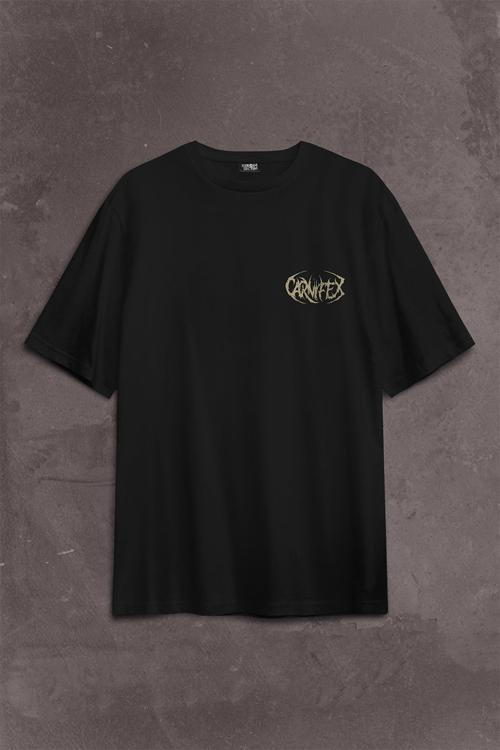 Carnifex Rock Ghotic Black Metal Death Music Müzik Sırt Ön Baskılı Oversize Tişört Unisex T-Shirt