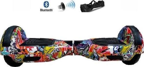 Elektrikli Kaykay Hoverboard Bluetooth Hoparlörlü 6.5 Inch Grafiti Desenli Çanta Hediye