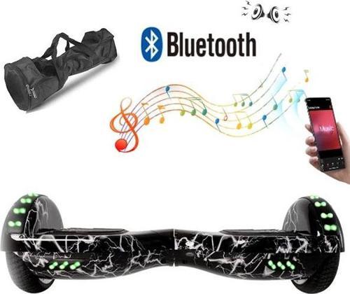 Elektrikli Kaykay Full Ledli Hoverboard Bluetooth Hoparlörlü 6.5 Inch Desenli Çanta Hediye