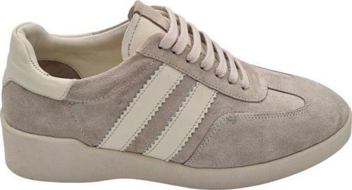 Hakiki Deri Açık Bej Süet Kadın Sneakers - Şıklık Ve Rahatlık Bir Arada! Açık Bej 39