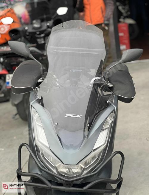 Honda Pcx 125 ,150 Ön Siperlik Camı Montaj Aparatlı 75Cm Uzun Tur Camı Açık Füme 2021-24