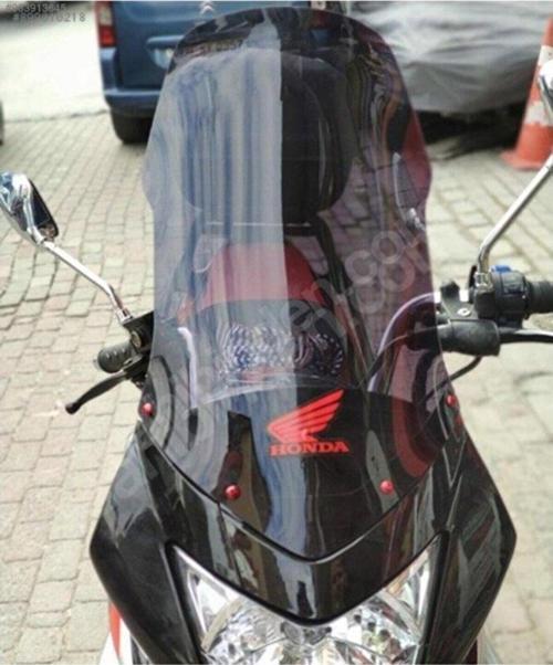 Honda Cbf 150 Ön Cam Tur Camı Füme Renk 50 Cm Saydam Füme