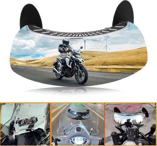 Motosiklet 180 Derece Geniş Açılı Dışbükey Görüş Aynası,Ön Cam Dikiz Aynası -