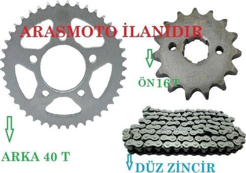 Mondial Drift L 125 Performans Hız Zincir Dişli Seti (Oringsiz Düz Zincir) Arka 40 Dişli - Ön 16 Dişli