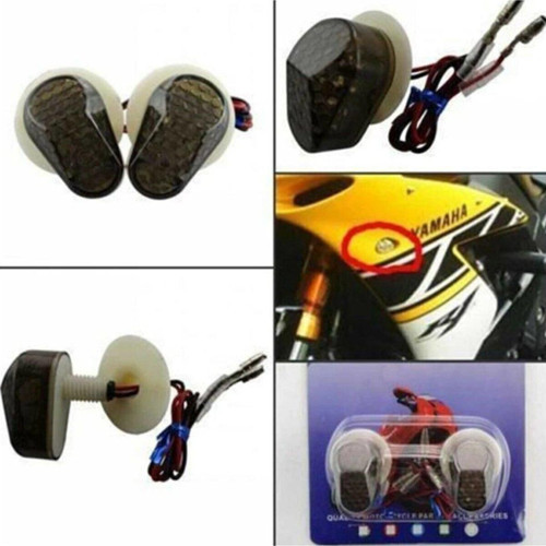 Yamaha R6- R1 - R25 Gömme Sinyal Füme Cam ( Sarı Yanar )