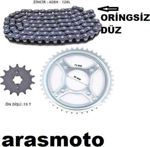 Honda Cbf 150 Oringsiz Zincir Dişli Seti Kaliteli 2007-17 -